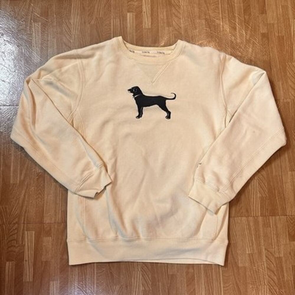 The Black Dog Legacy Collection Sweatshirt Medium Logo Pullover Yellow